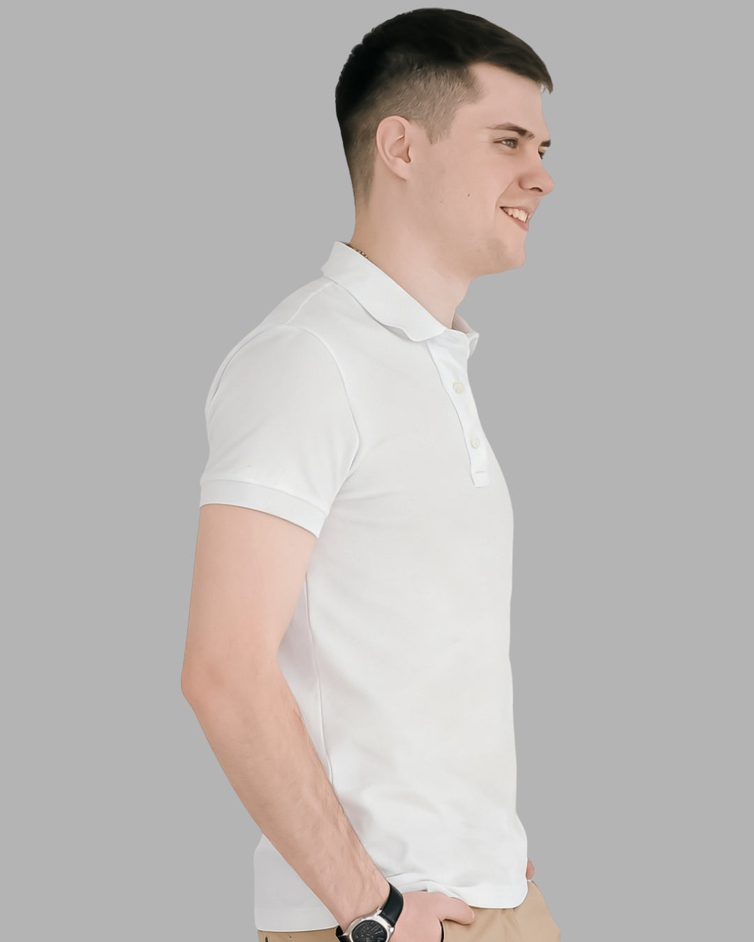 FASO Men's Polyester Polo T-shirt
