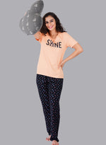 Faso Women's Cotton Printed Pyjama Set