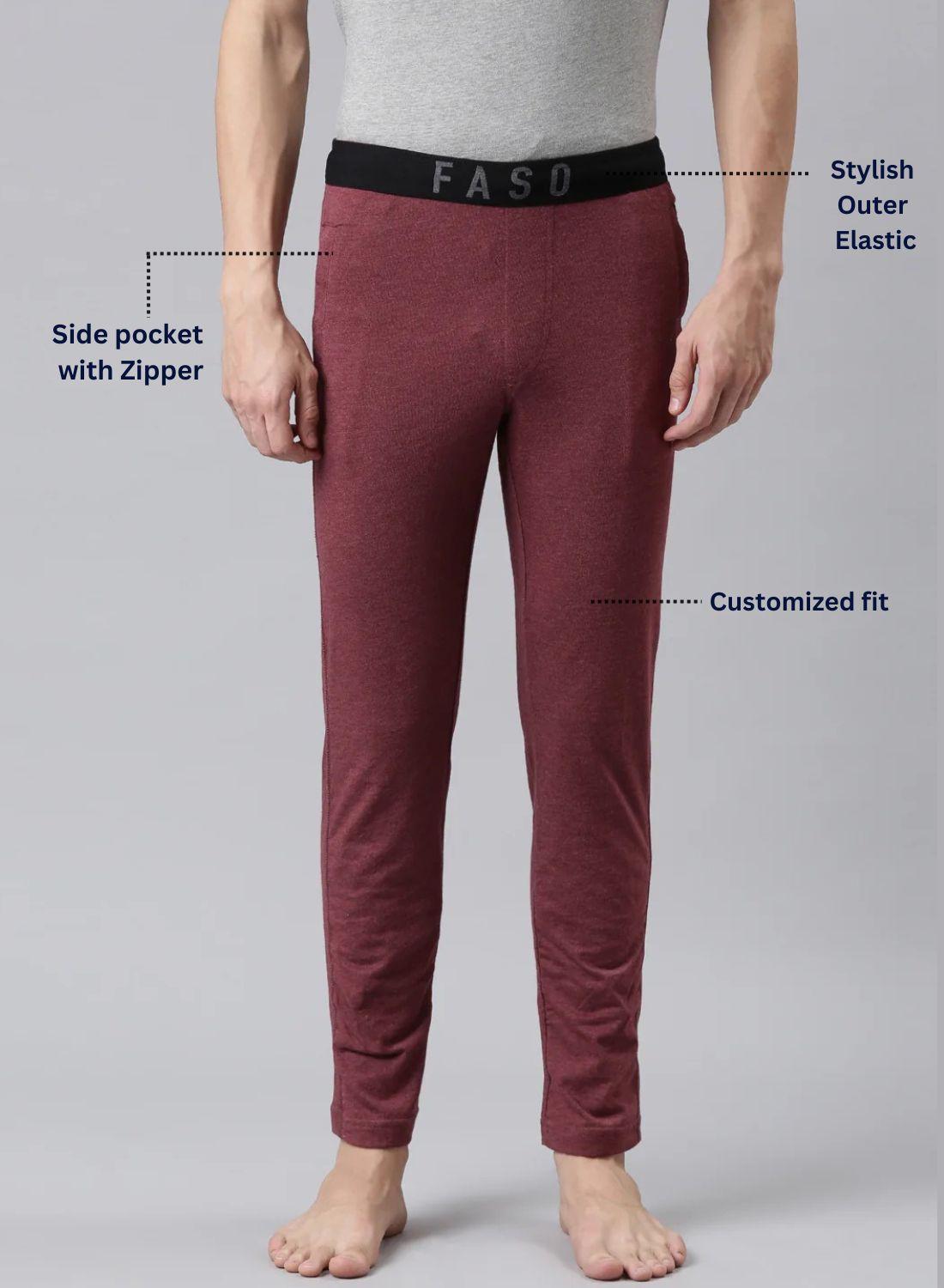 Faso Men's Premium Outer Elastic Track Pant