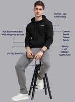 FASO Men’s Premium Fleece Hooded Sweatshirt