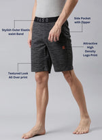 Faso Men's Cotton Elastic Track Shorts