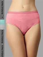 Faso Women's Outer Elastic Hipster (Pack of 3)