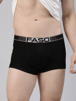 Faso Men's Cotton Neon Outer Elastic Trunk (Pack of 2)