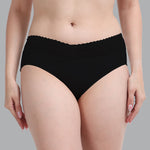 FASO Women’s Cotton Blend Lace Hipster Panties Pack of 3