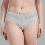 FASO Women’s Cotton Blend Lace Hipster Panties Pack of 3