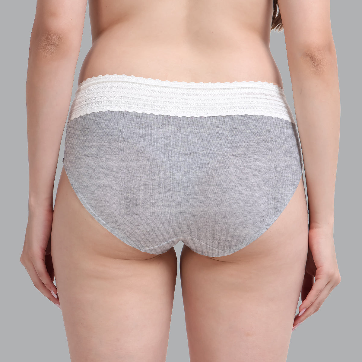 FASO Women’s Cotton Blend Lace Hipster Panties Pack of 3