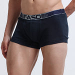 Faso Men's Cotton Neon Outer Elastic Trunk (Pack of 2)