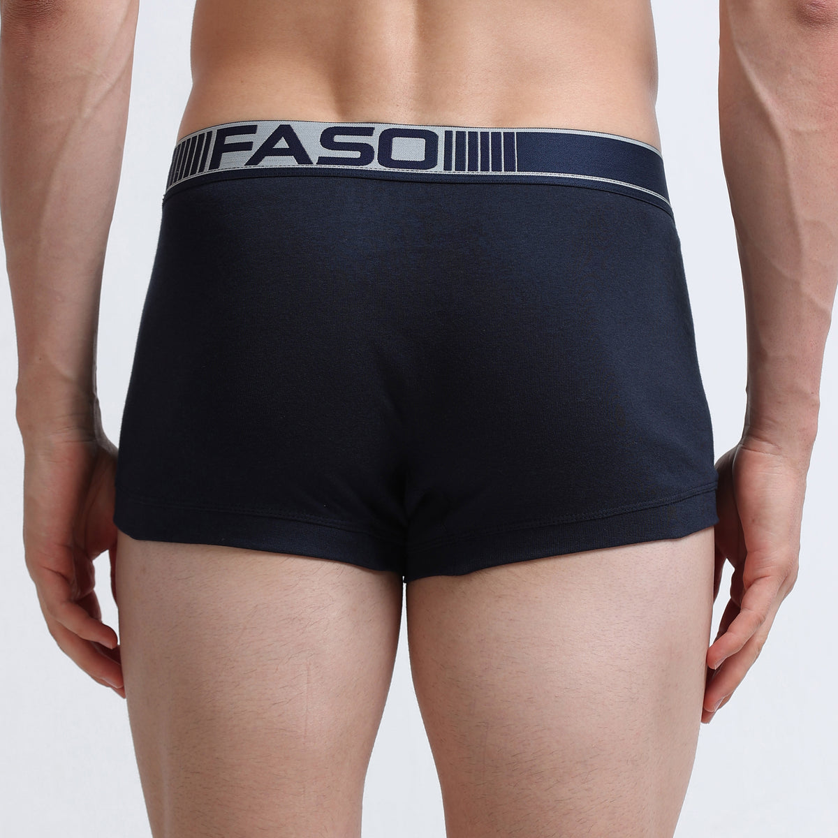 Faso Men's Cotton Neon Outer Elastic Trunk (Pack of 2)