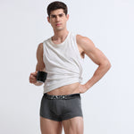 Faso Men's Cotton Neon Outer Elastic Trunk (Pack of 2)