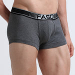 Faso Men's Cotton Neon Outer Elastic Trunk (Pack of 2)