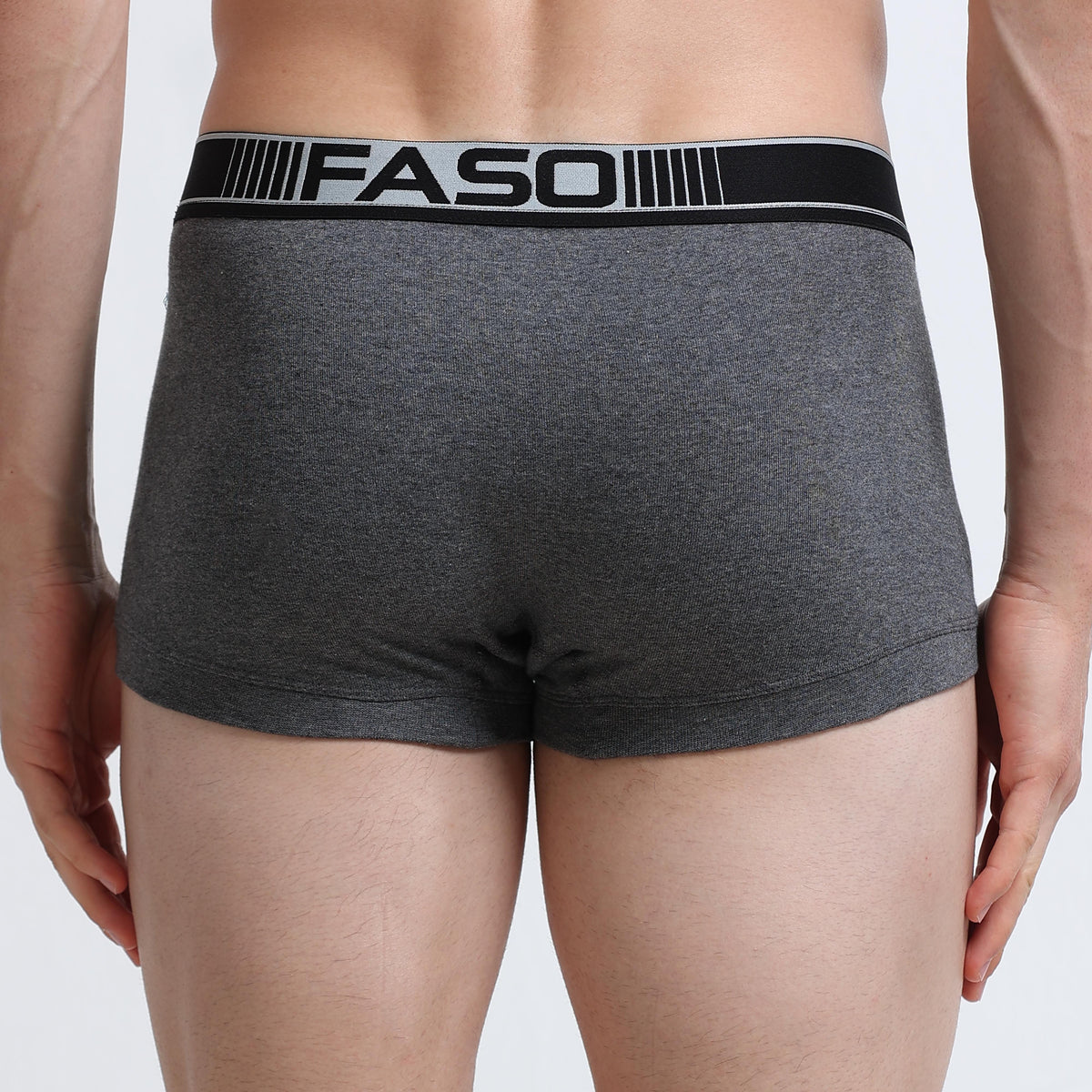 Faso Men's Cotton Neon Outer Elastic Trunk (Pack of 2)