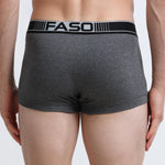 Faso Men's Cotton Neon Outer Elastic Trunk (Pack of 2)