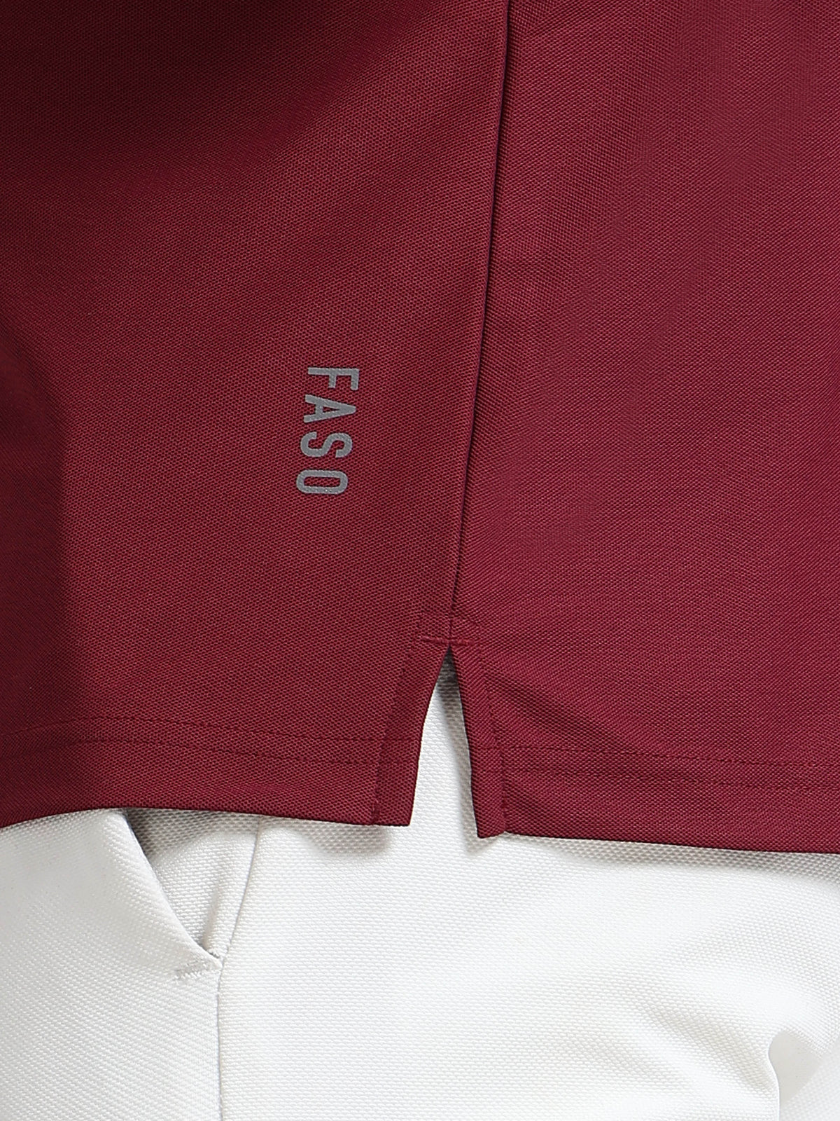 FASO Men's Polyester Polo T-shirt