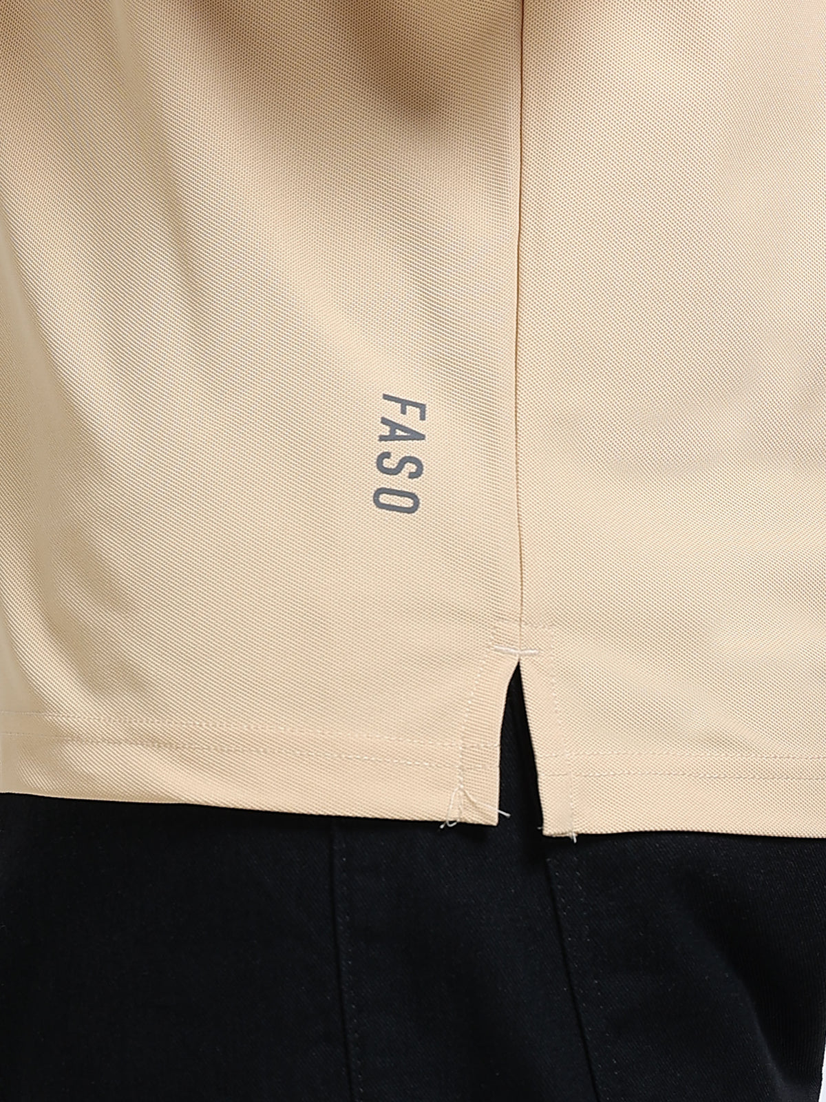 FASO Men's Polyester Polo T-shirt