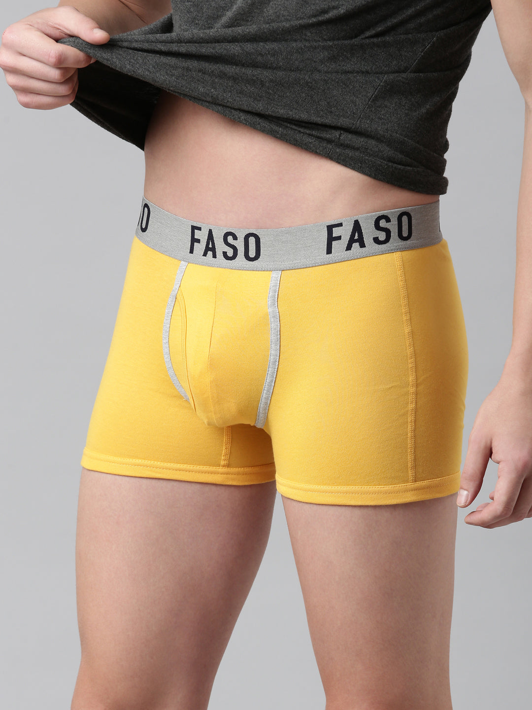 Faso Men's Premium Outer Elastic Trunk