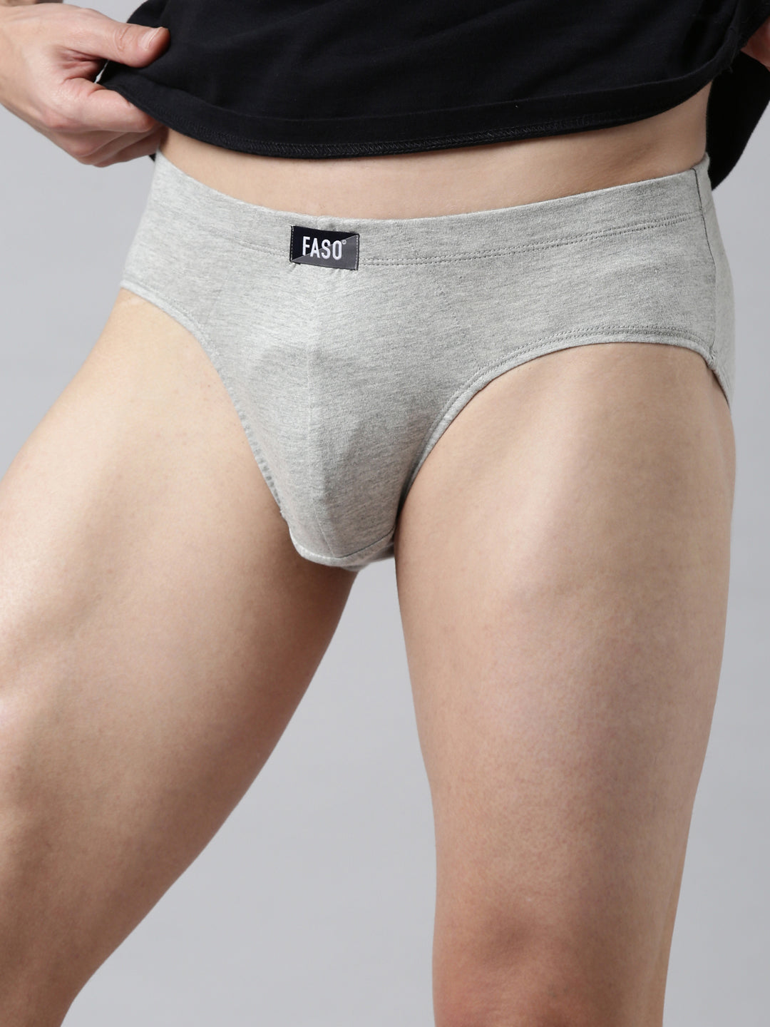 Faso Men's Cotton Inner Elastic Brief (Pack of 2)