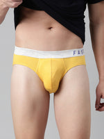 Faso Men's Cotton Metallic Elastic Brief