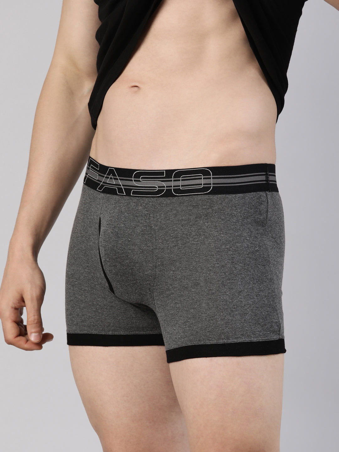 Faso Men's Cotton Contrast Binding Trunk (Pack of 2)