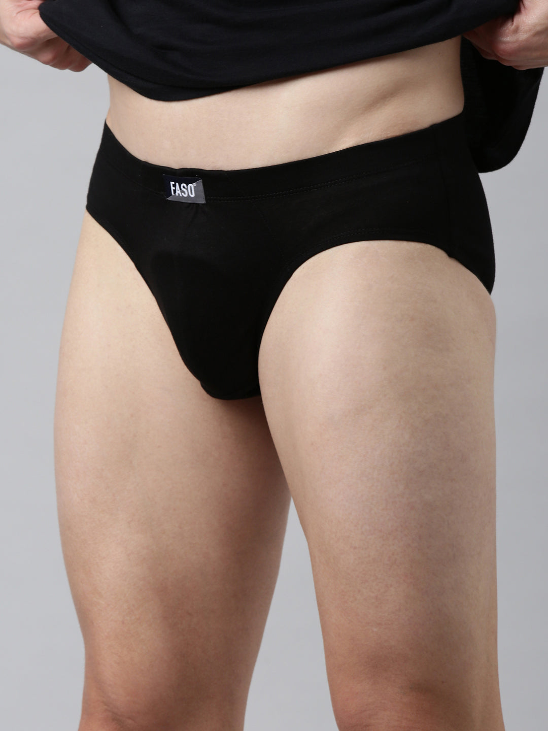 Faso Men's Cotton Inner Elastic Brief (Pack of 2)