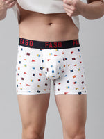 Faso Men's Cotton Printed Trunk