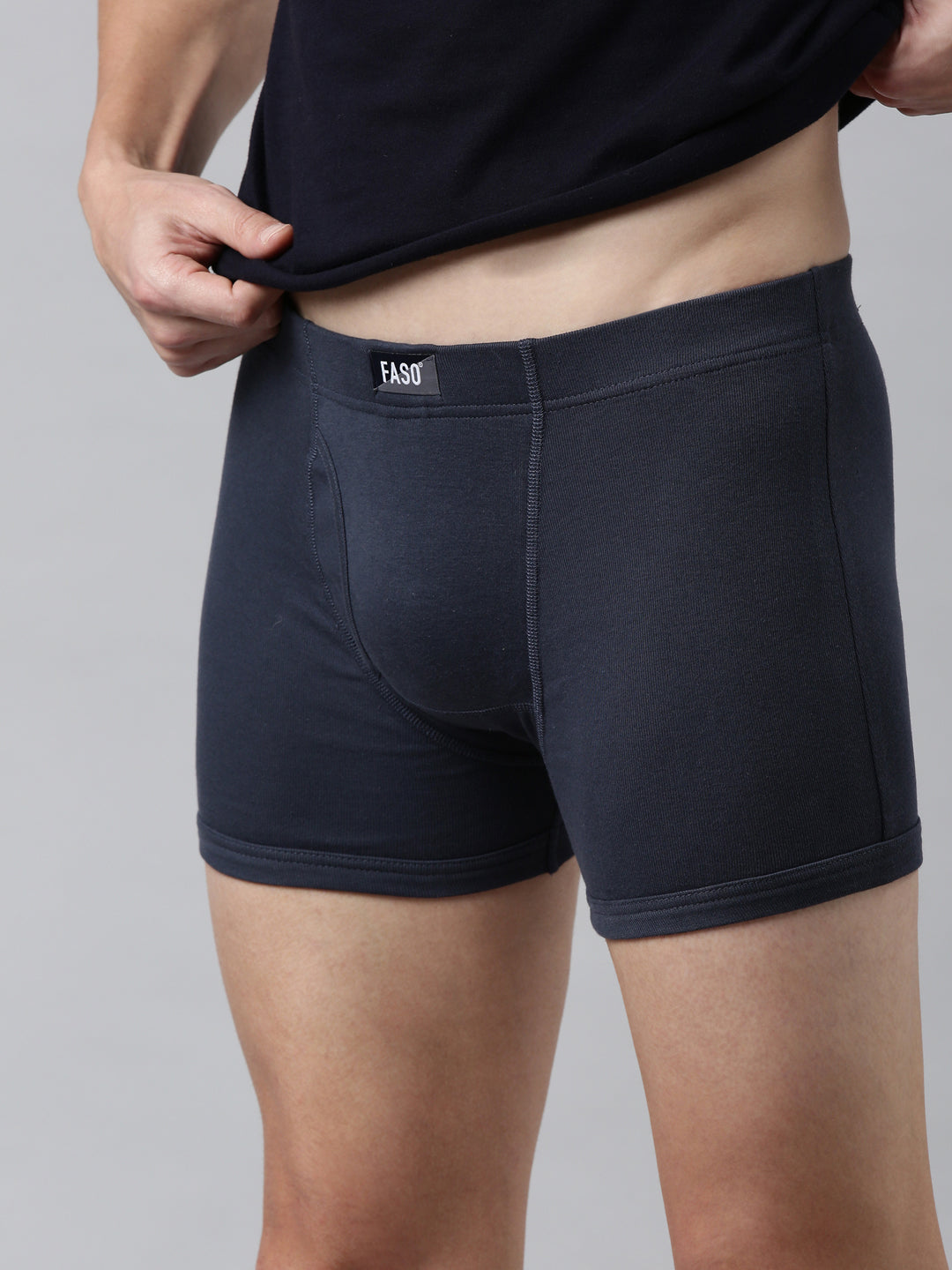 Faso Men's Cotton Inner Elastic Trunk (Pack of 2)