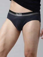 Faso Men's Cotton Outer Elastic Brief(Pack of 2)