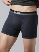 Faso Men's Cotton Outer Elastic Trunk (Pack of 2)