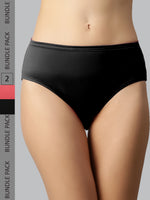 Faso Women's Cotton Inner Elastic Hipster (Pack of 2)
