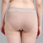FASO Women’s Cotton Blend Lace Hipster Panties Pack of 3