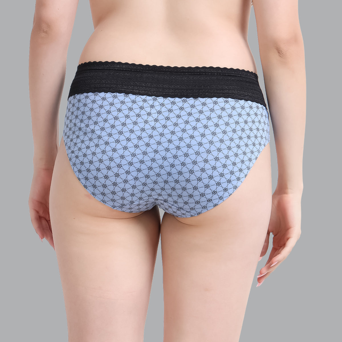 FASO Women’s Cotton Blend Lace Hipster Panties Pack of 3