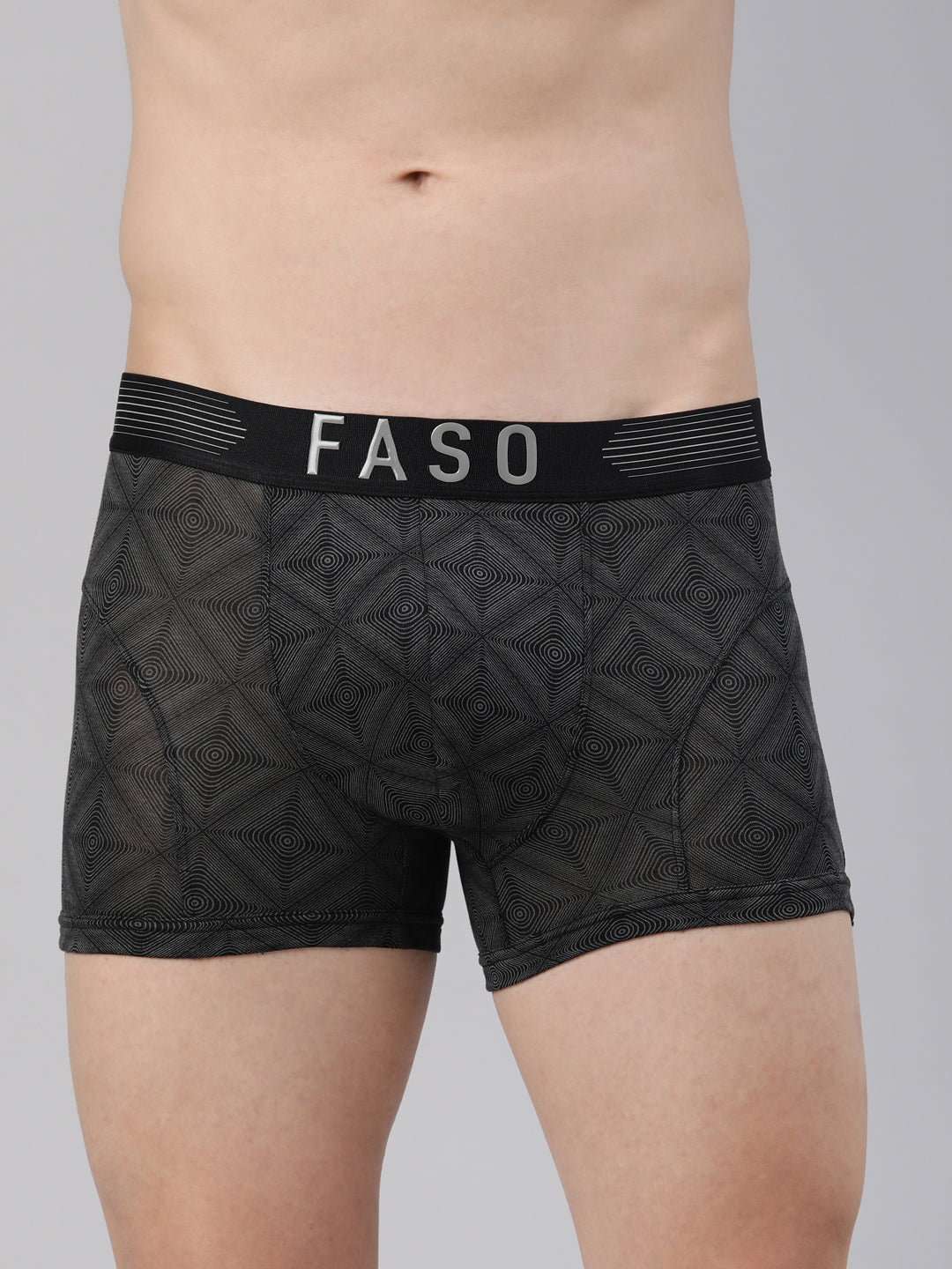 Faso Men's Premium Micro Modal Printed Trunk