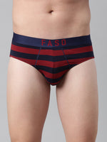 Faso Men's Cotton Yarn Dyed Striped Brief