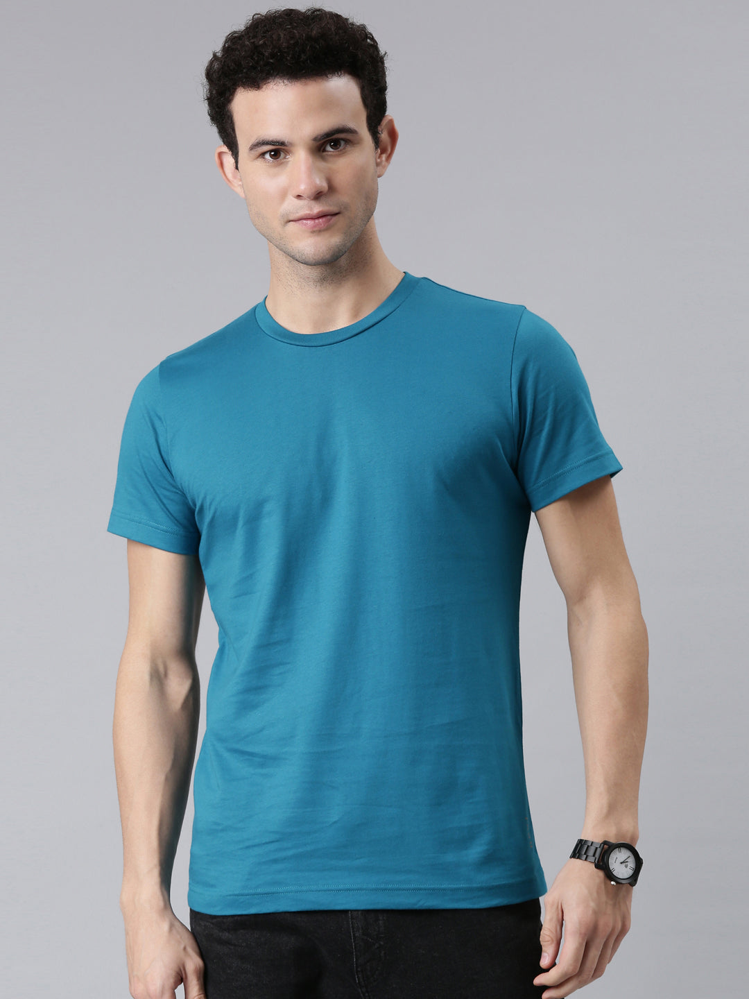 FASO Men’s Cotton Crew Neck Casual T-Shirt