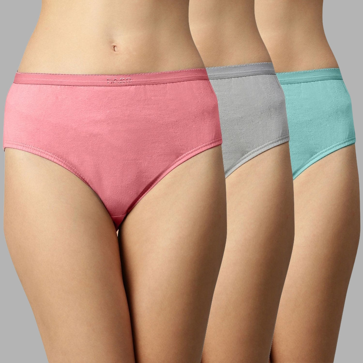 Faso Women's Outer Elastic Hipster (Pack of 3)