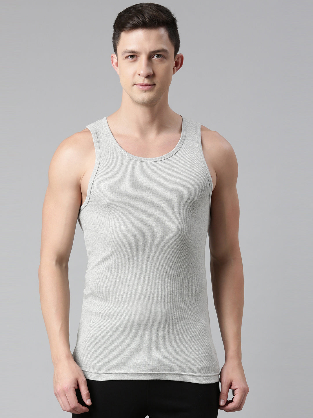 Faso Men's Cotton Rib Comfort Color Vest