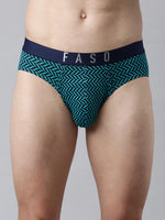Faso Men's Printed Cotton Stretchable Brief