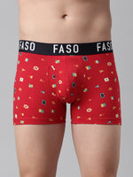 Faso Men's Cotton Printed Trunk