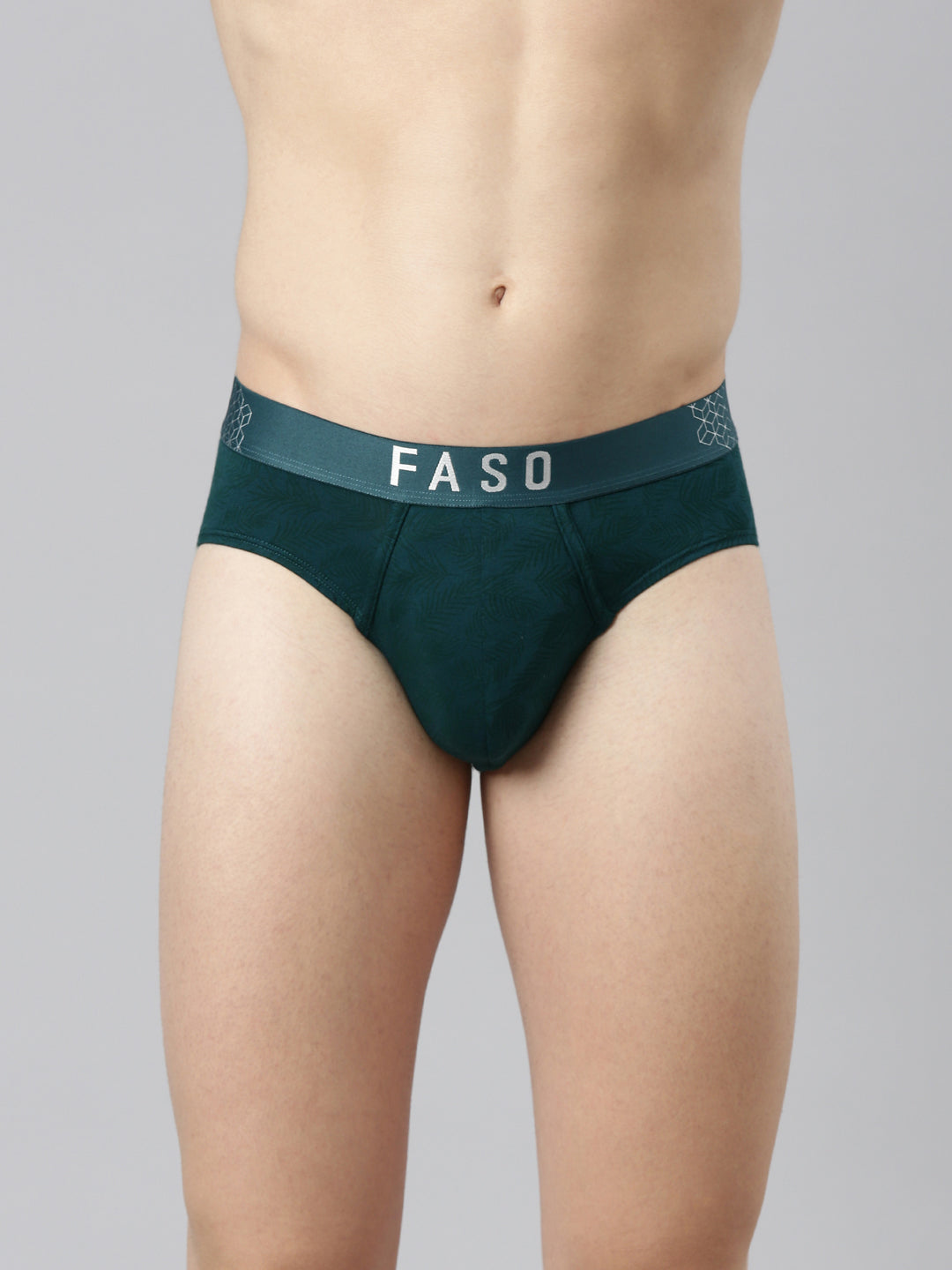 Faso Men's Printed Cotton Stretchable Brief