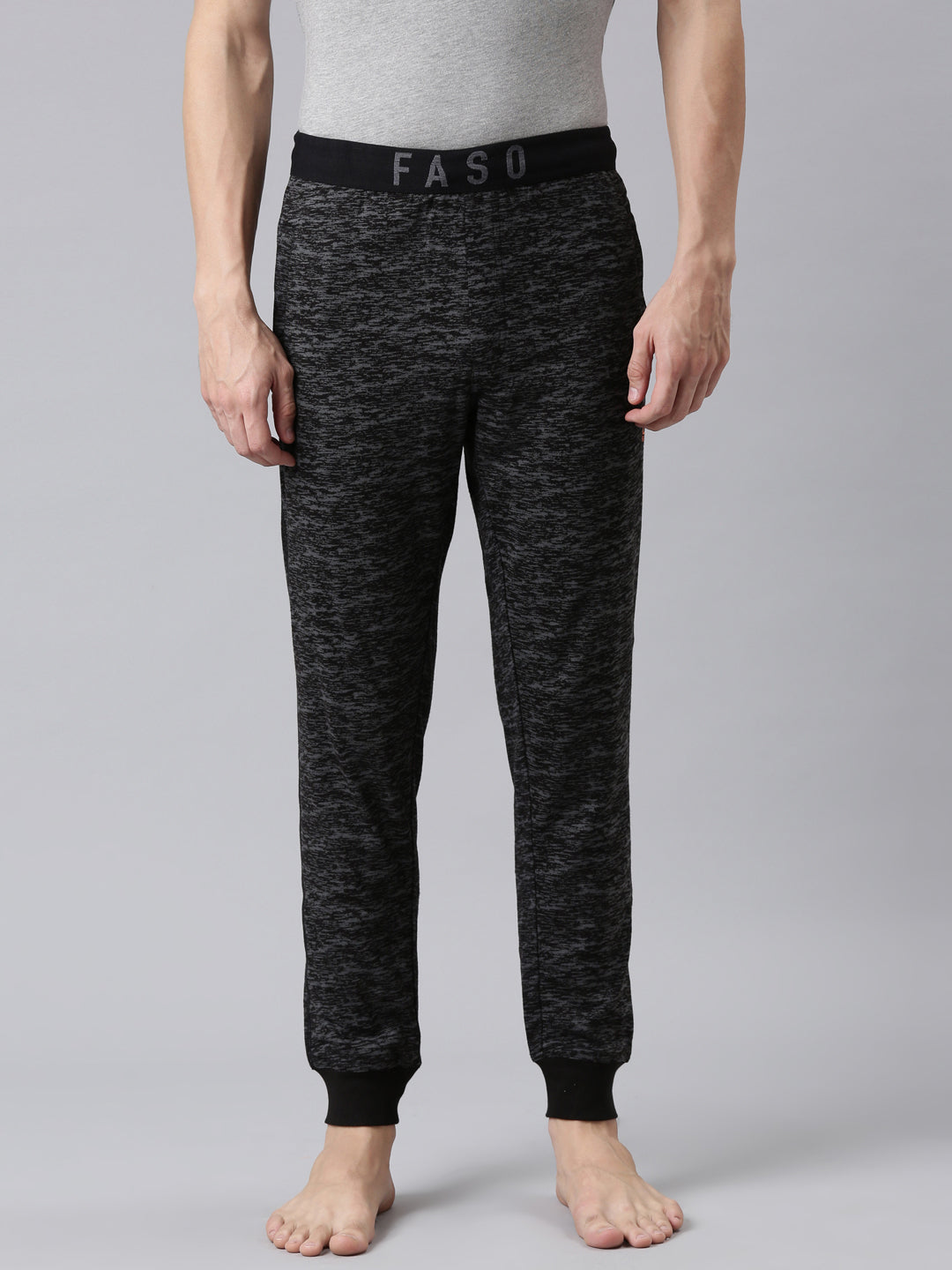 Faso Men's Premium Cotton Outer Elastic Jogger
