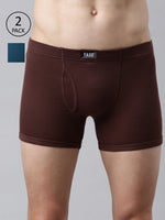 Faso Men's Cotton Inner Elastic Trunk (Pack of 2)