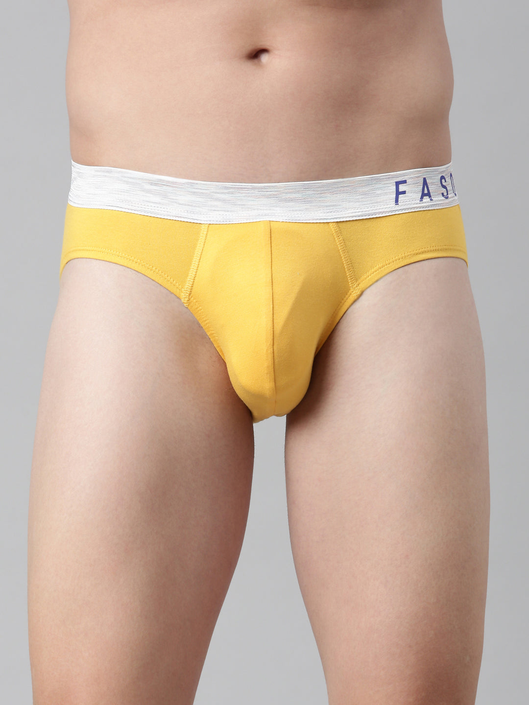 Faso Men's Cotton Metallic Elastic Brief
