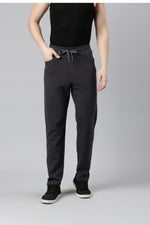 FASO Men’s Cotton Track Pants with Denim Pocket