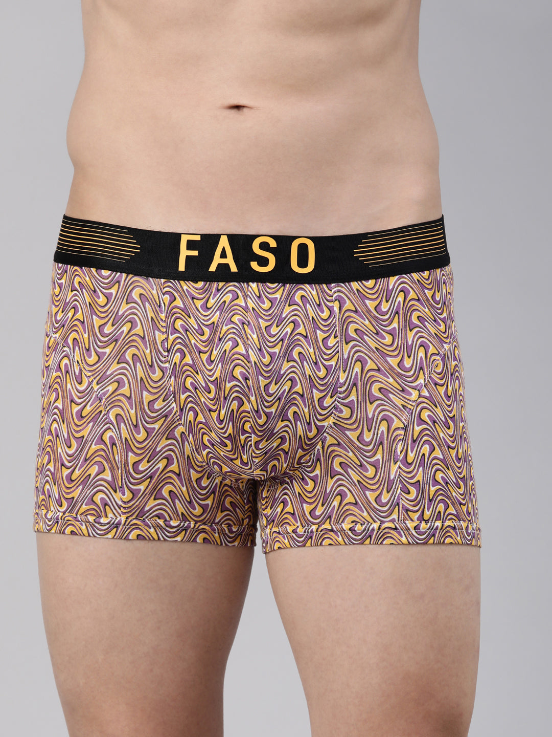 Faso Men's Premium Micro Modal Printed Trunk