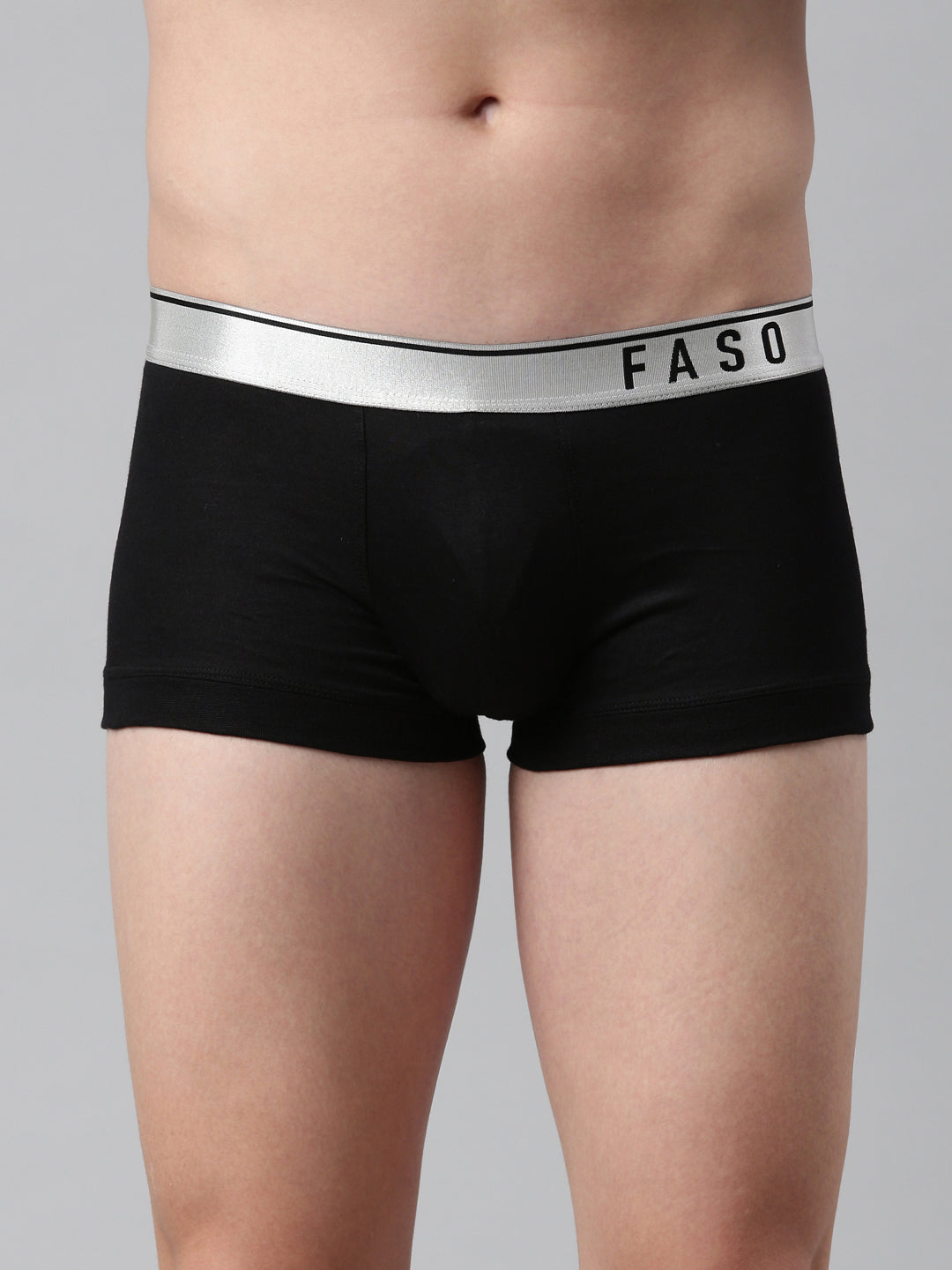 Faso Men's Cotton Modal Metalic Outer Elastic Trunk