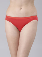 Faso Women's Cotton Outer Elastic Bikini (Pack of 2)