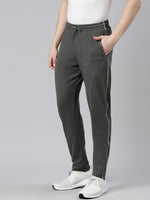 Faso Men's Cotton Side Seam Piping Track Pant