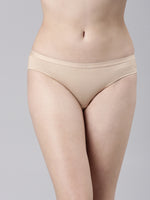 Faso Women's Cotton Outer Elastic Bikini (Pack of 2)