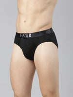 Faso Men's Printed Cotton Stretchable Brief