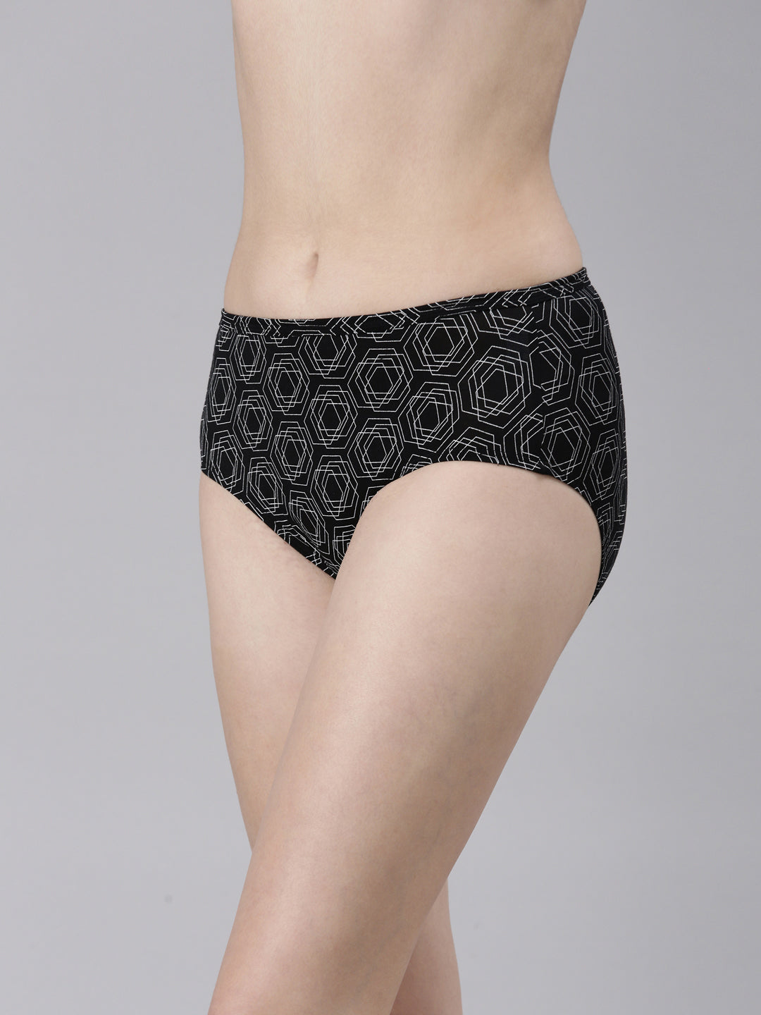 Faso Women's Premium Micro Modal Illusion Printer Hipster