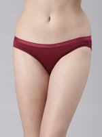 Faso Women's Cotton Outer Elastic Bikini (Pack of 2)